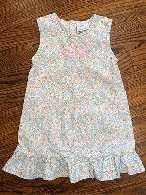 2T embroidered “Olivia” Stitchy Fish Dress